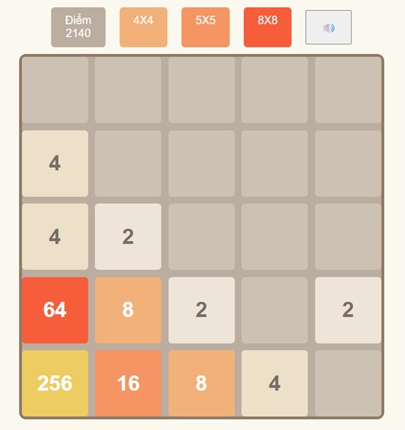 Luật Chơi Game 2048 5x5